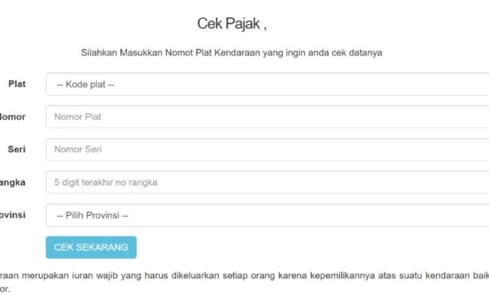 Aplikasi Cek Pajak Plat B Online Terbaru Dan Akurat